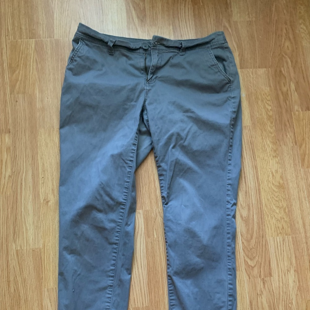 Gray work pants, straight leg, lightly worn!